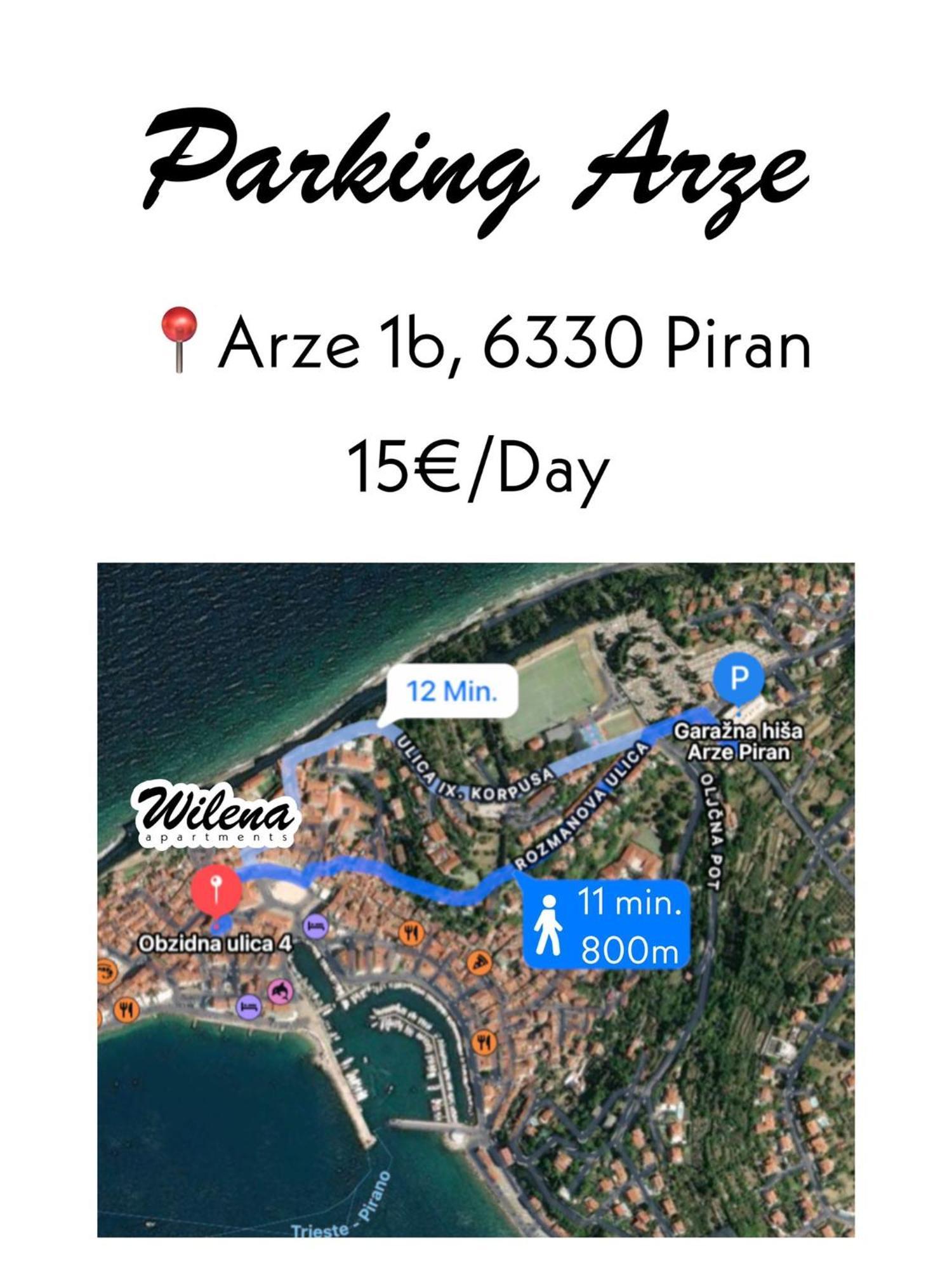 Wilena Apartments Piran Eksteriør billede